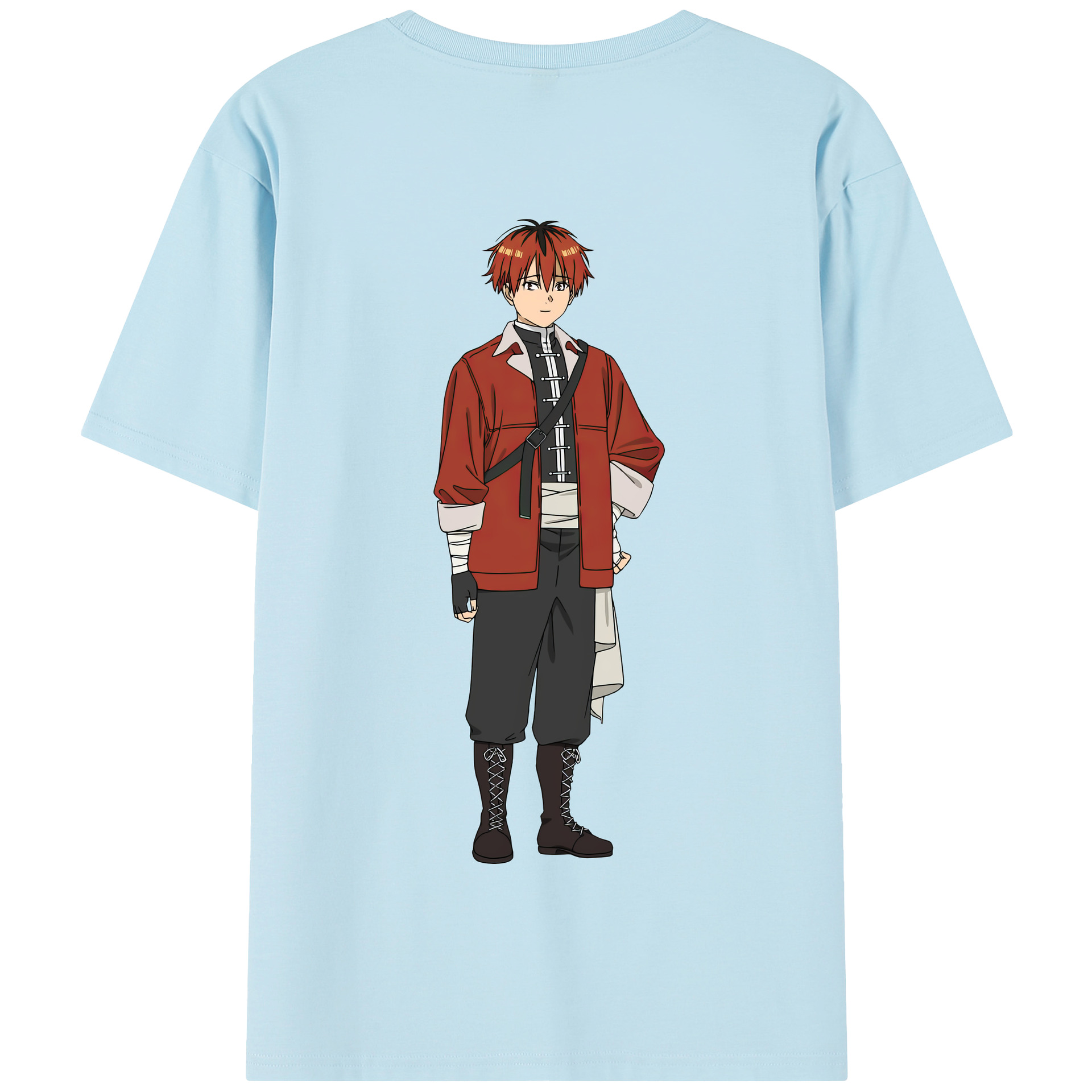 （画像用） 葬送のフリーレン Frieren 綿100％半袖Tシャツ（背面プリント）